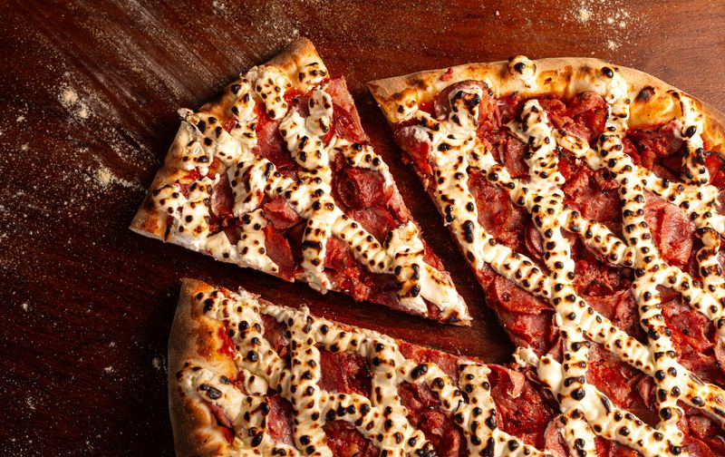 Meat lovers supreme pizza with four premium meats
